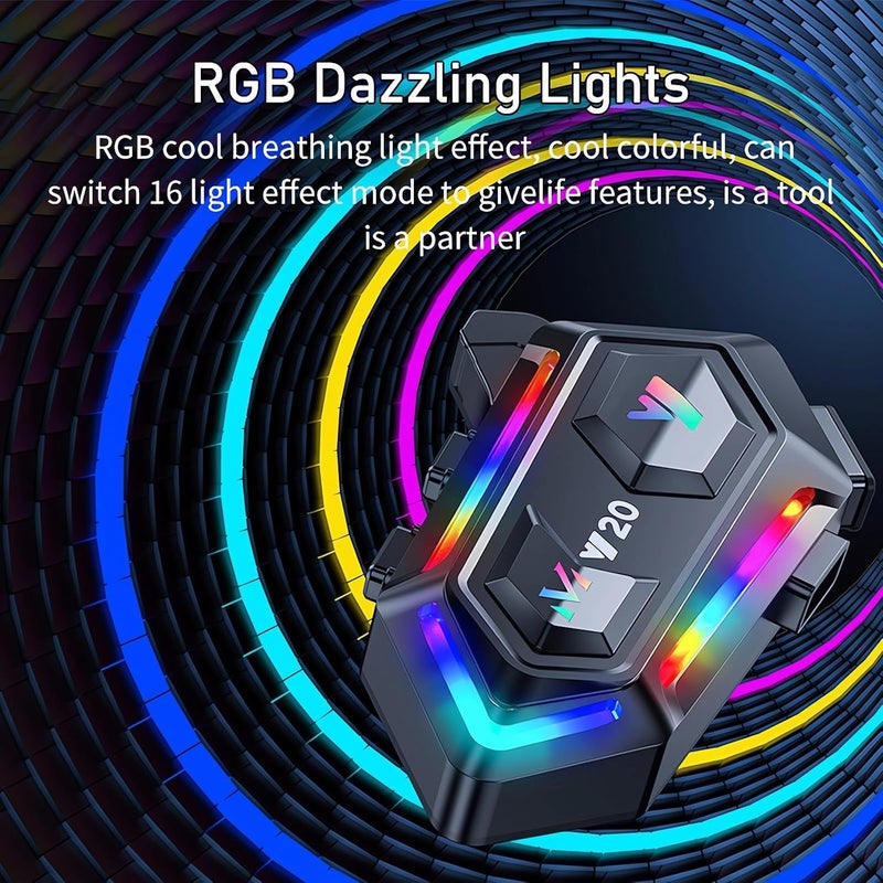 FEYA Motorcycle Helmet Speakers with 16-Types RGB Dazzling Lights High Battery Life Motorcycle Headphones Dual Noise Reduction/Automatic Answer/Call Music Control/Wake up Siri/IPX6 - Image 3